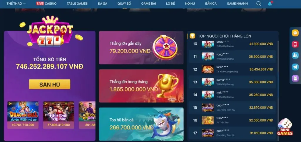 Chương trình VIP và phần thưởng độc quyền 95win casino